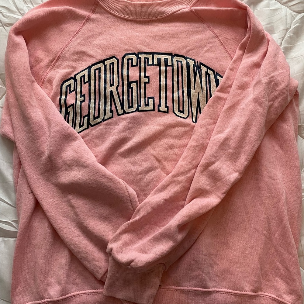 Georgetown pink crewneck